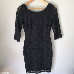 Laundry by Shelli Segal Black Lace Dress Size 2